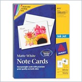 Avery Inkjet Matte Coated Note Card