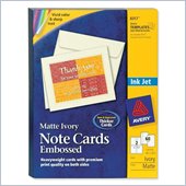 Avery Embossed Note Cards
