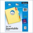 ADD TO YOUR SET: Avery WorkSaver Big Tab Insertable Divider