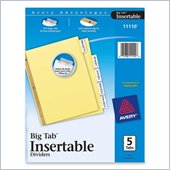 Avery WorkSaver Big Tab Insertable Divider