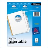 Avery WorkSaver Big Tab Insertable Tab Divider