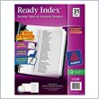 ADD TO YOUR SET: Avery Classic Table of Contents Divider
