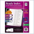 ADD TO YOUR SET: Avery Classic Ready Index Table of Contents Divider