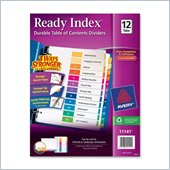 Avery Ready Index Table of Contents Reference Divider