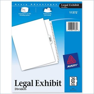Avery Premium Collated Legal Exhibit Divider