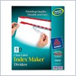 ADD TO YOUR SET: Avery Index Maker Punched Clear Label Tab Divider