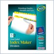 ADD TO YOUR SET: Avery Index Maker Punched Clear Label Tab Divider