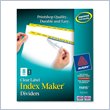 ADD TO YOUR SET: Avery Index Maker Punched Clear Label Tab Divider