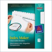 Avery Index Maker Clear Label Divider with Tabs