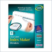 Avery Index Maker Clear Label Divider with Tabs