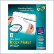 ADD TO YOUR SET: Avery Index Maker Copier Clear Label Divider