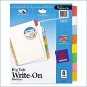 Avery Big Tab Write-On Divider with Erasable Tab