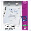 ADD TO YOUR SET: Avery Economy Weight Sheet Protector