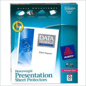 Avery Diamond Clear Top Loading Sheet Protector