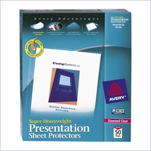 Avery Diamond Clear Top Loading Sheet Protector