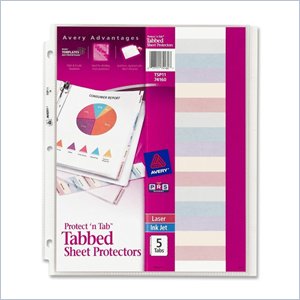 Avery Protect 'n Tab Top Loading Sheet Protector