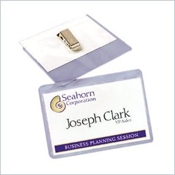 Avery CC10-4C Laser/Inkjet Clip Style Name Tag Kit