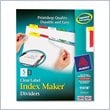 ADD TO YOUR SET: Avery Index Maker Punched Clear Label Tab Divider