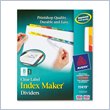 ADD TO YOUR SET: Avery Index Maker Punched Clear Label Tab Divider