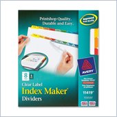 Avery Index Maker Punched Clear Label Tab Divider