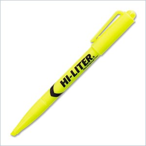 Avery Hi-Liter Fluorescent Pen Style Highlighter