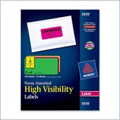 Avery Neon Rectangle Laser Label