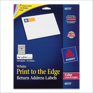 Avery Color Printing Label