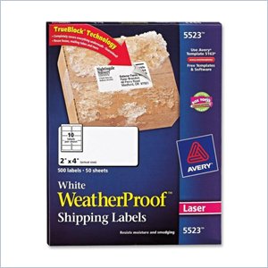 Avery Weather Proof Mailing Label