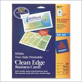 Avery Clean Edge Inkjet Business Card