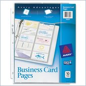 Avery Untabbed Business Card Pages