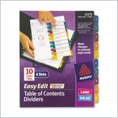 Avery Easy Edit Index Divider