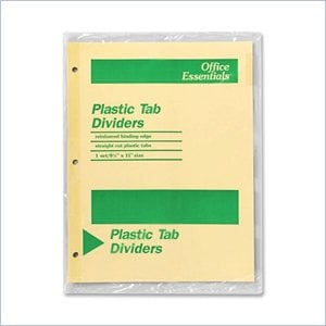 Avery Office Essentials Economy Insertable Tab Dividers
