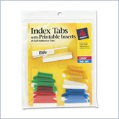 Avery Self-Adhesive Index Tabs With Printable Insert