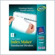 ADD TO YOUR SET: Avery Index Maker Translucent Clear Label Divider