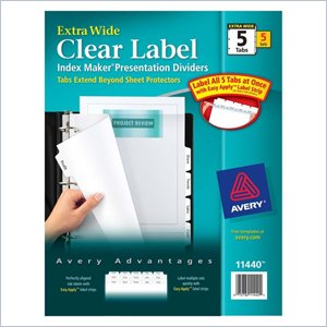 Avery Index Maker Extra-Wide Tab Dividers