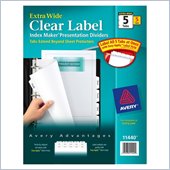 Avery Index Maker Extra-Wide Tab Dividers