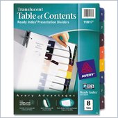 Avery Ready Index Translucent Table Of Content Dividers