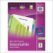 Avery Plastic Pocket Insertable Tab Divider
