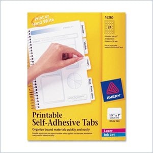 Avery Printable Self-Adhesive Tab