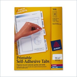 Avery Printable Self-Adhesive Tab
