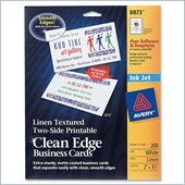 Avery Clean Edge Inkjet Business Card
