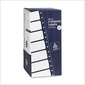 Avery White Pin Fed Mailing Label