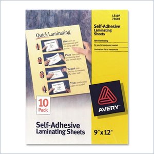 Avery Self-Adhesive Laminating Sheets