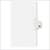 Avery Style Individually Numbered Tab