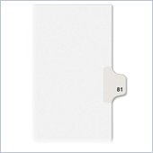 Avery Style Individually Numbered Tab