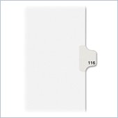 Avery Style Individually Numbered Tab