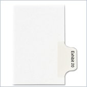 Avery Legal Exhibit Numeric Index Divider