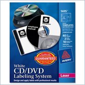 Avery Matte White Film DVD Labeling System