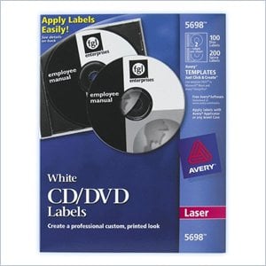 Avery CD/DVD and Jewel Case Spine Label
