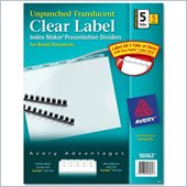 Avery Index Maker Translucent Divider